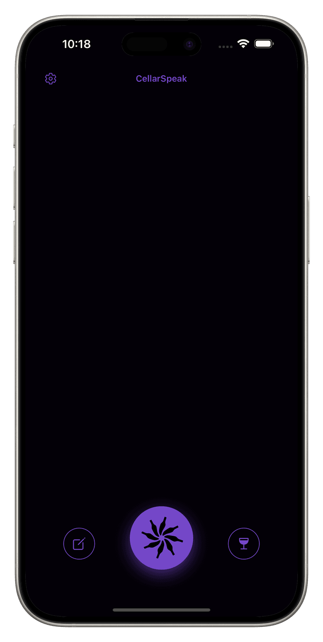 CellarSpeak App Screenshot